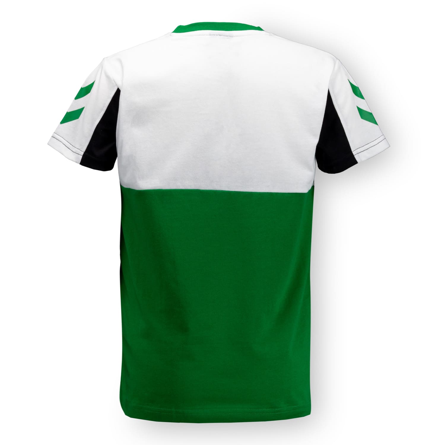 Camiseta Retro Hummel Niño Verde/Blanca/Negro