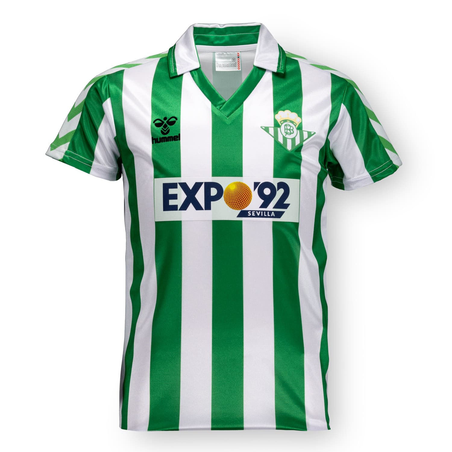 Camiseta Retro Hummel Expo 92 Niño Verde/Blanca