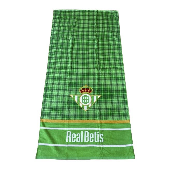 Toalla Real Betis Playa Cuadros Verde