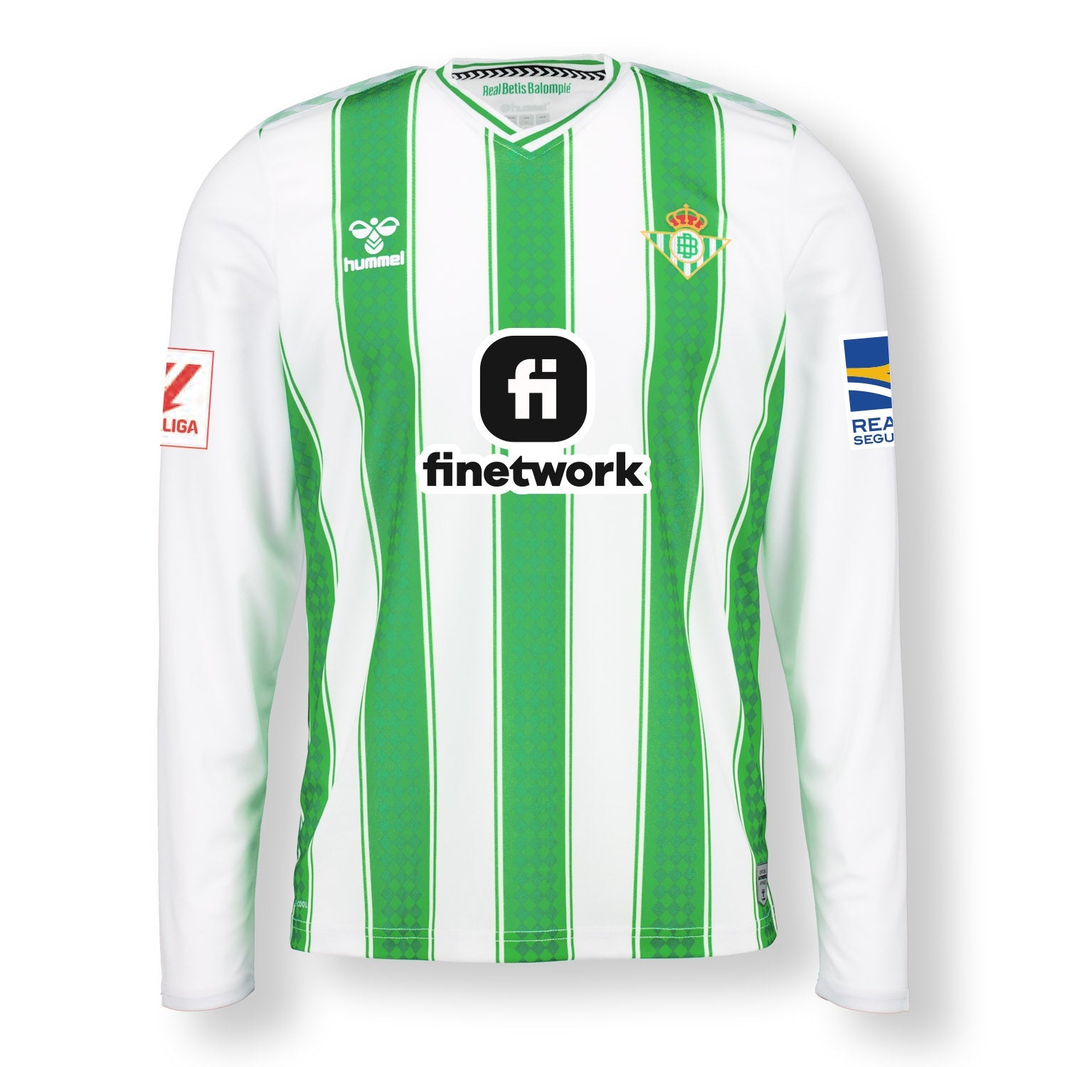 Long Sleeve Jersey Futbol Manga Larga Real Betis Balompie Men's