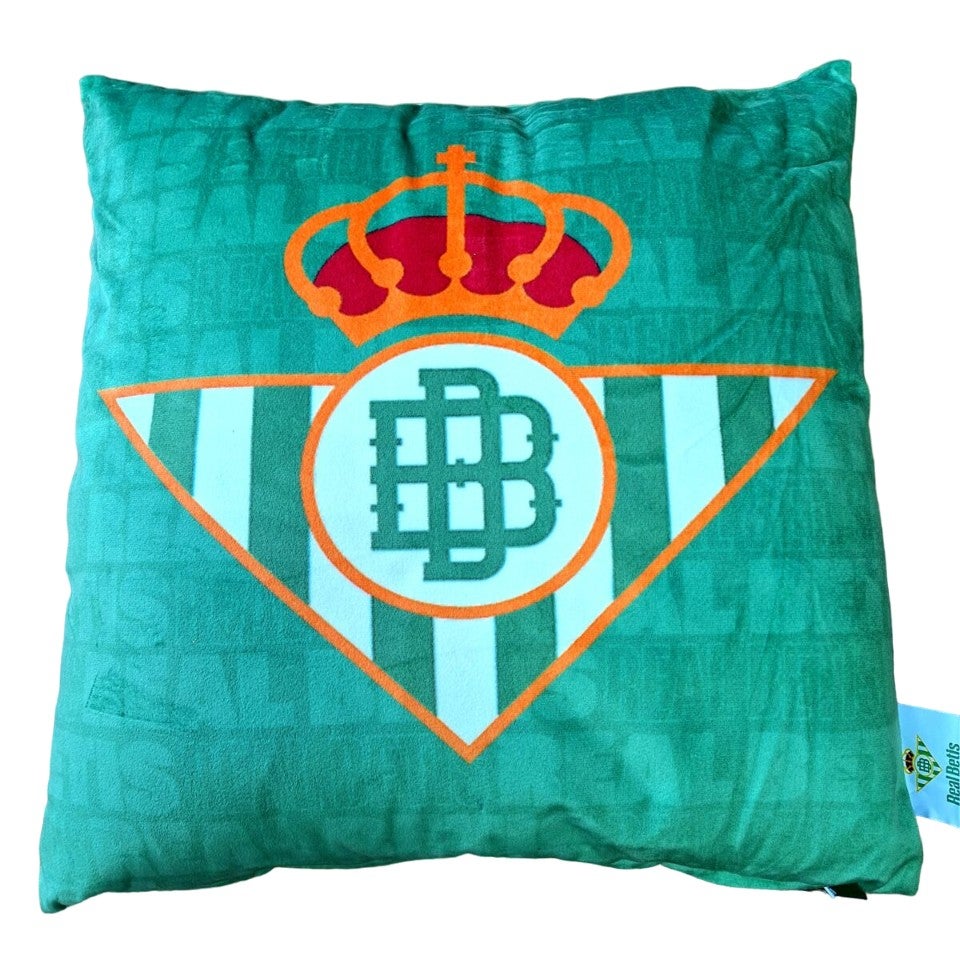 Cojín De Terciopelo Escudo Real Betis Verde