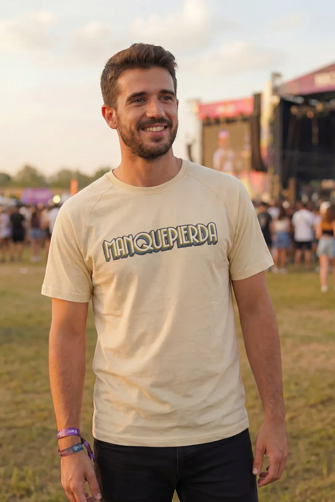 Camiseta Manquepierda Adulto Beige