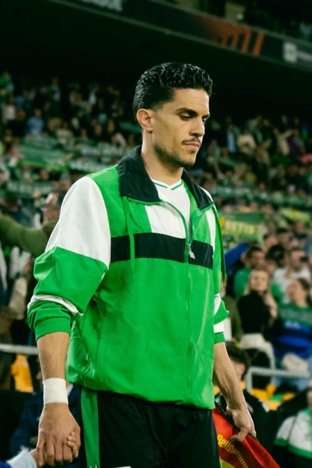 Chaqueta Real Betis Retro 80 Hombre Verde/Blanca