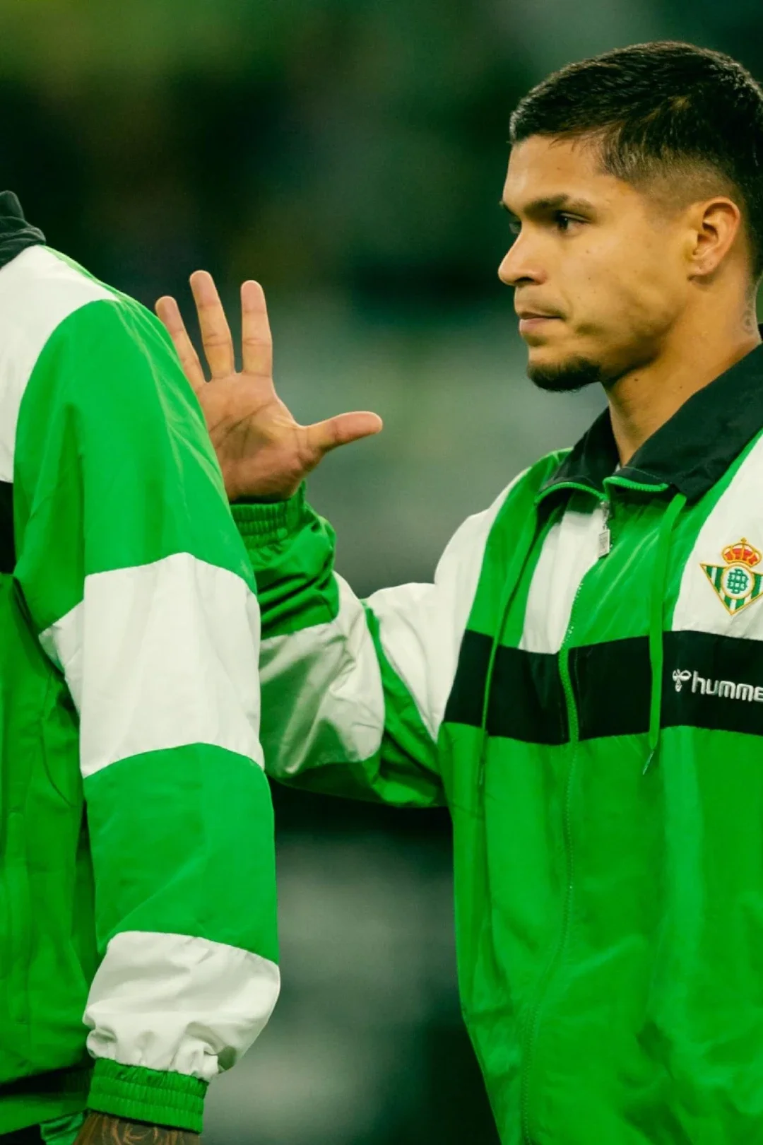 Chaqueta Real Betis Retro 80 Hombre Verde/Blanca