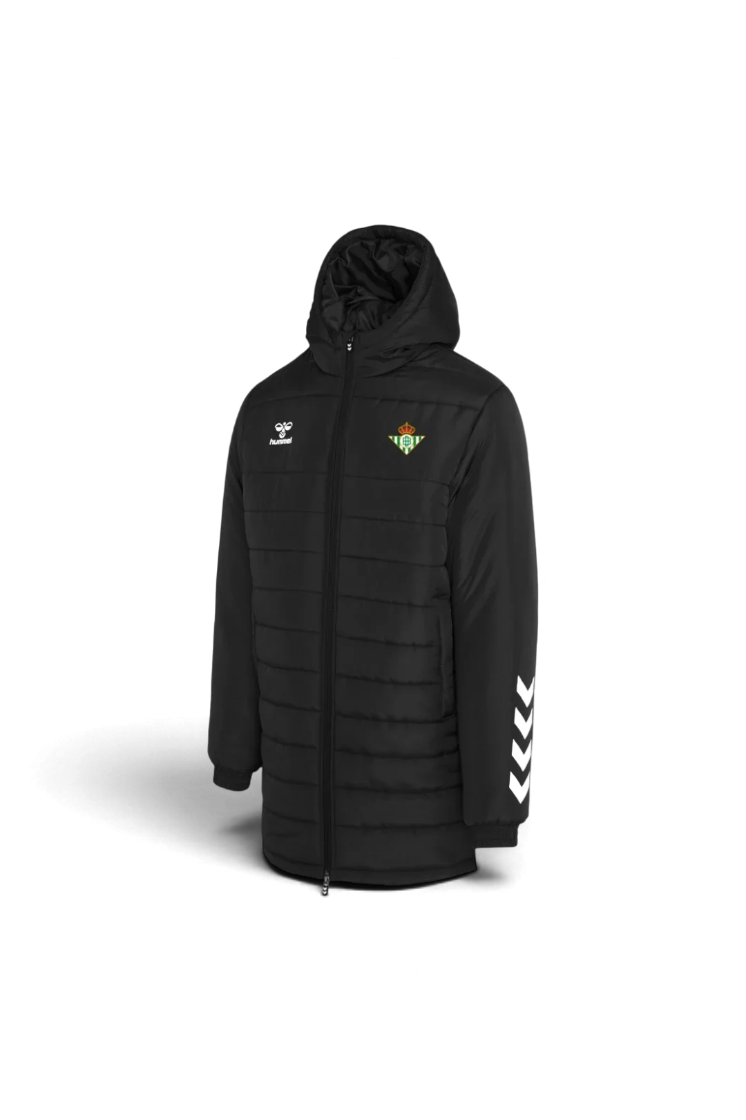Chaqueta larga Playful Real Betis Niño Negra 25/26