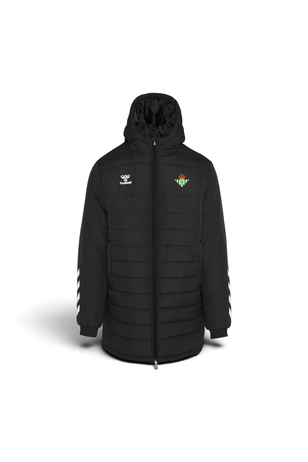 Chaqueta larga Playful Real Betis Niño Negra 25/26