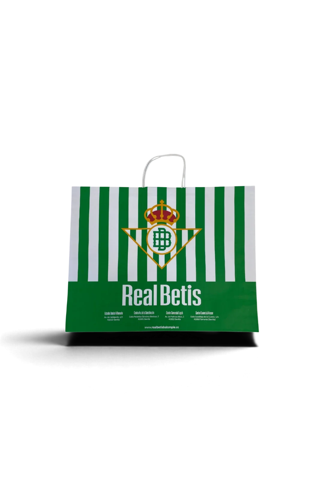Bolsa Rayas Real Betis Mediana - 45x35x14 cm