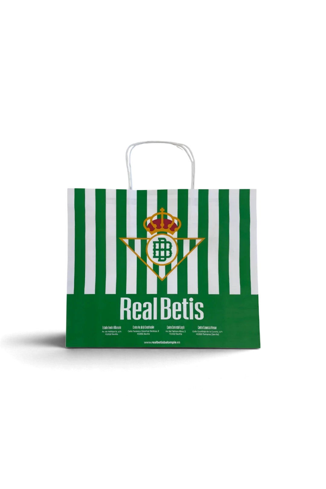 Bolsa Rayas Real Betis Pequeña - 31x25x12 cm
