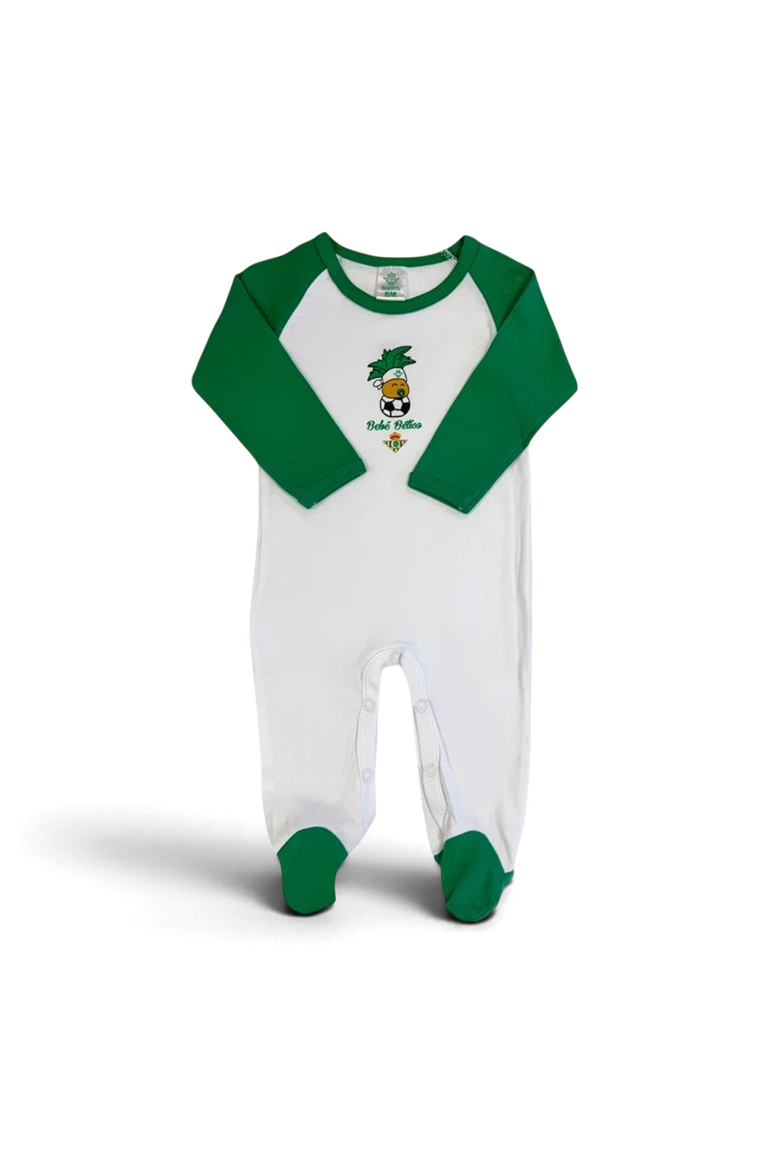 Pelele Bebé Bético Real Betis Mangas Verdes