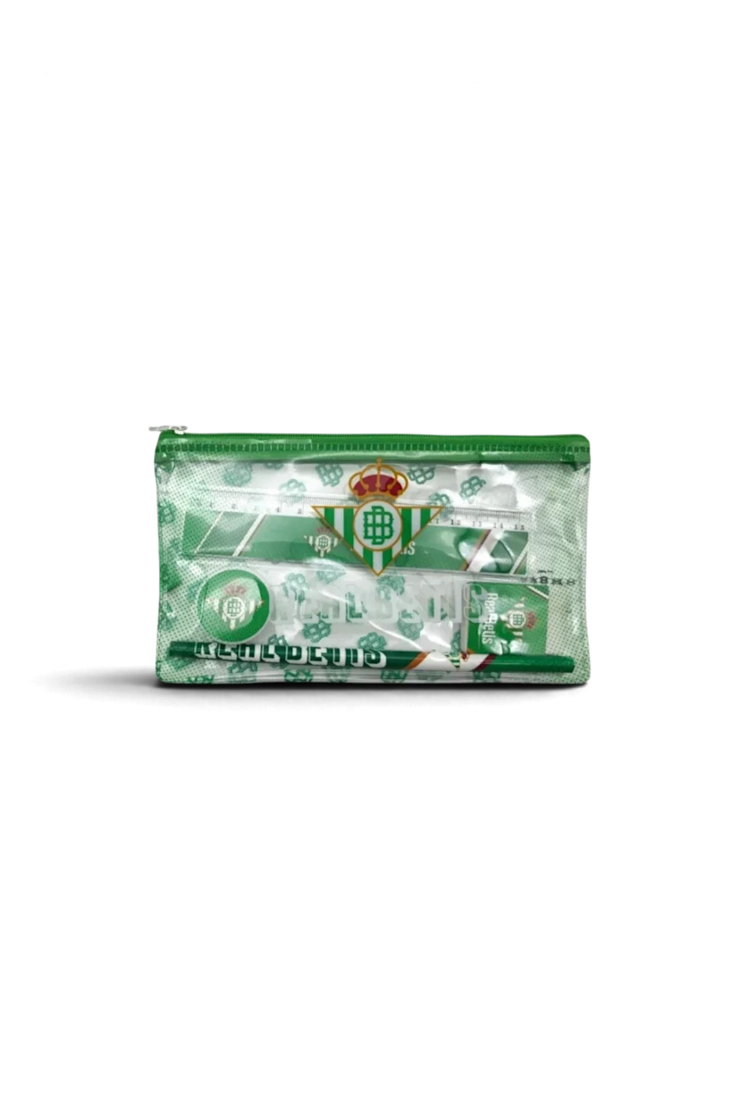 Estuche Portatodo Real Betis con Material Escolar