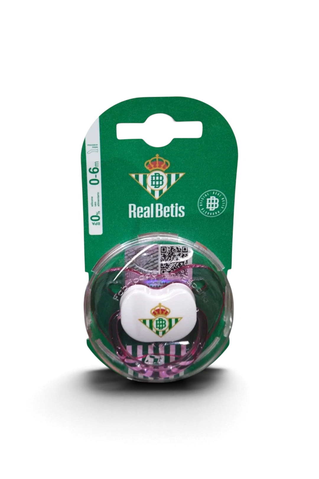 Chupete Bebé Real Betis Rosa