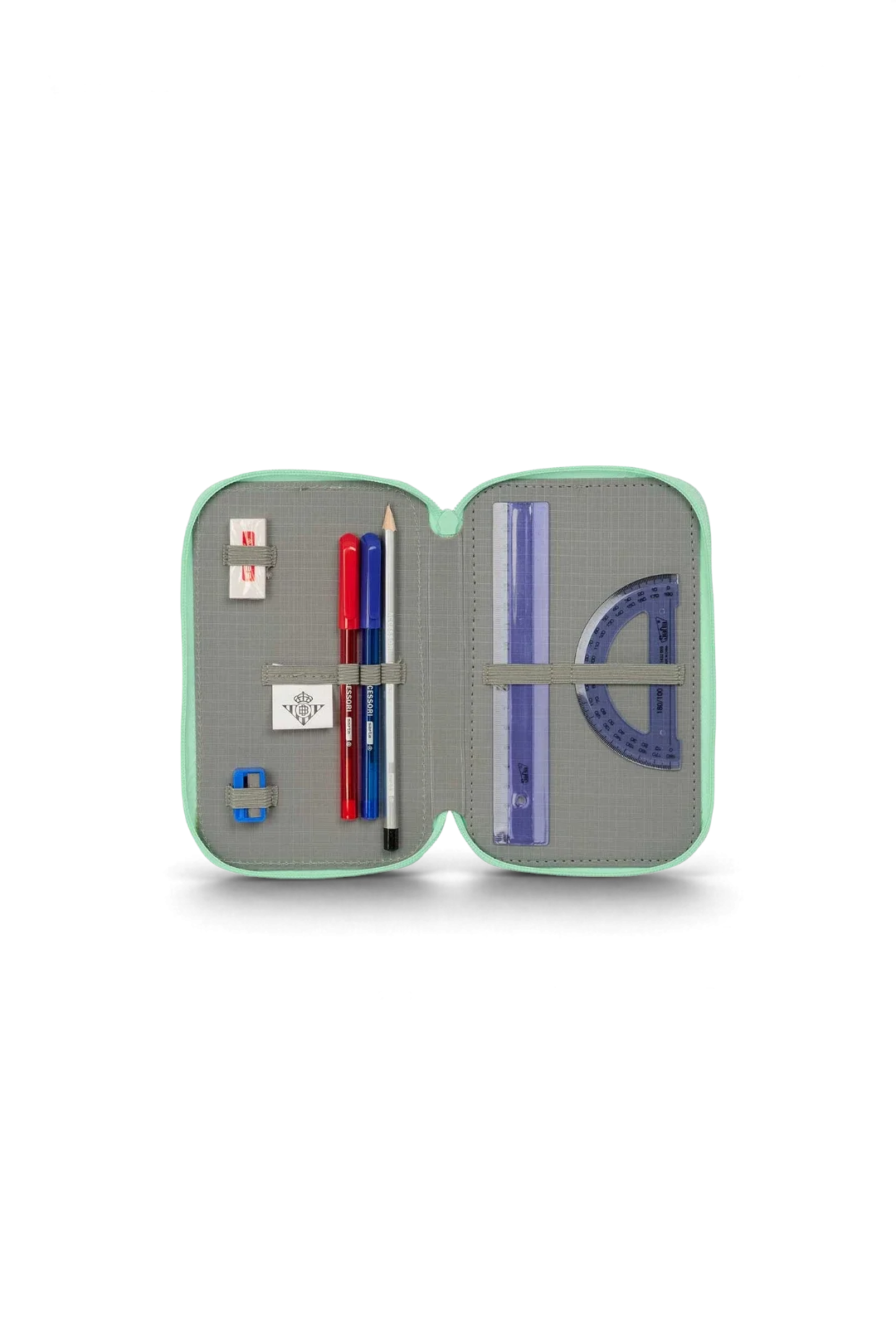 Estuche Plumier triple 37 pcs Real Betis Preescolar 26/27