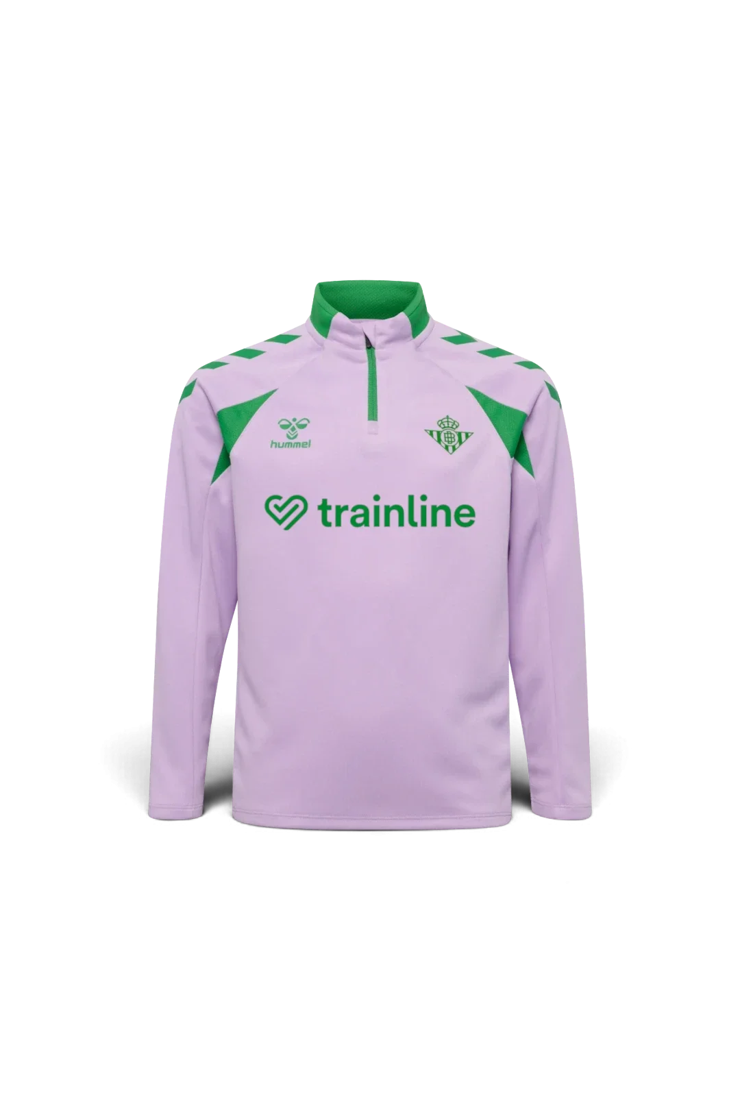 Sudadera Media Cremallera Entrenamiento Infantil Malva Real Betis 26/27