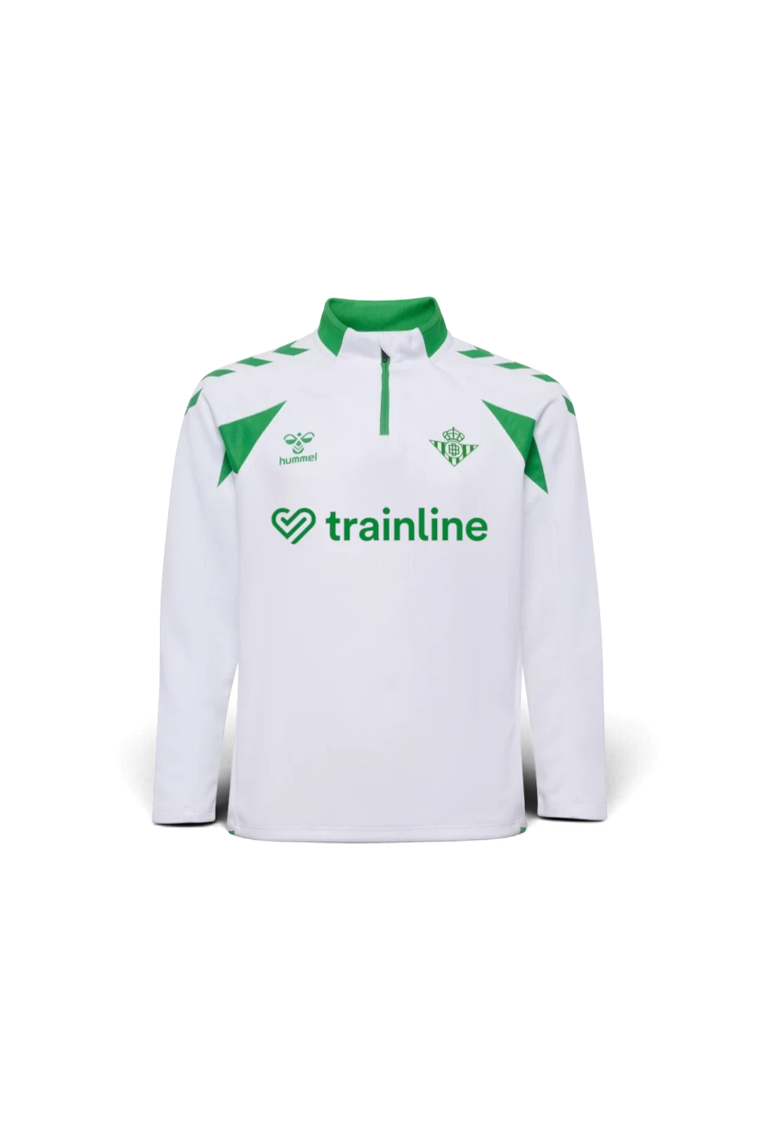 Sudadera Media Cremallera Entrenamiento Infantil Blanca Real Betis 26/27
