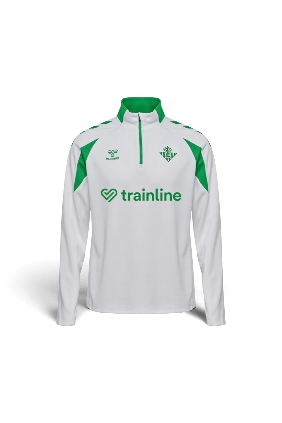 Sudadera Media Cremallera Entrenamiento Adulto Blanca Real Betis 26/27