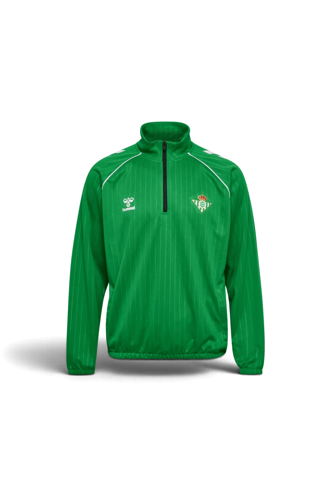 Sudadera Media Cremallera Viaje Adulto Verde Rayas Real Betis 26/27