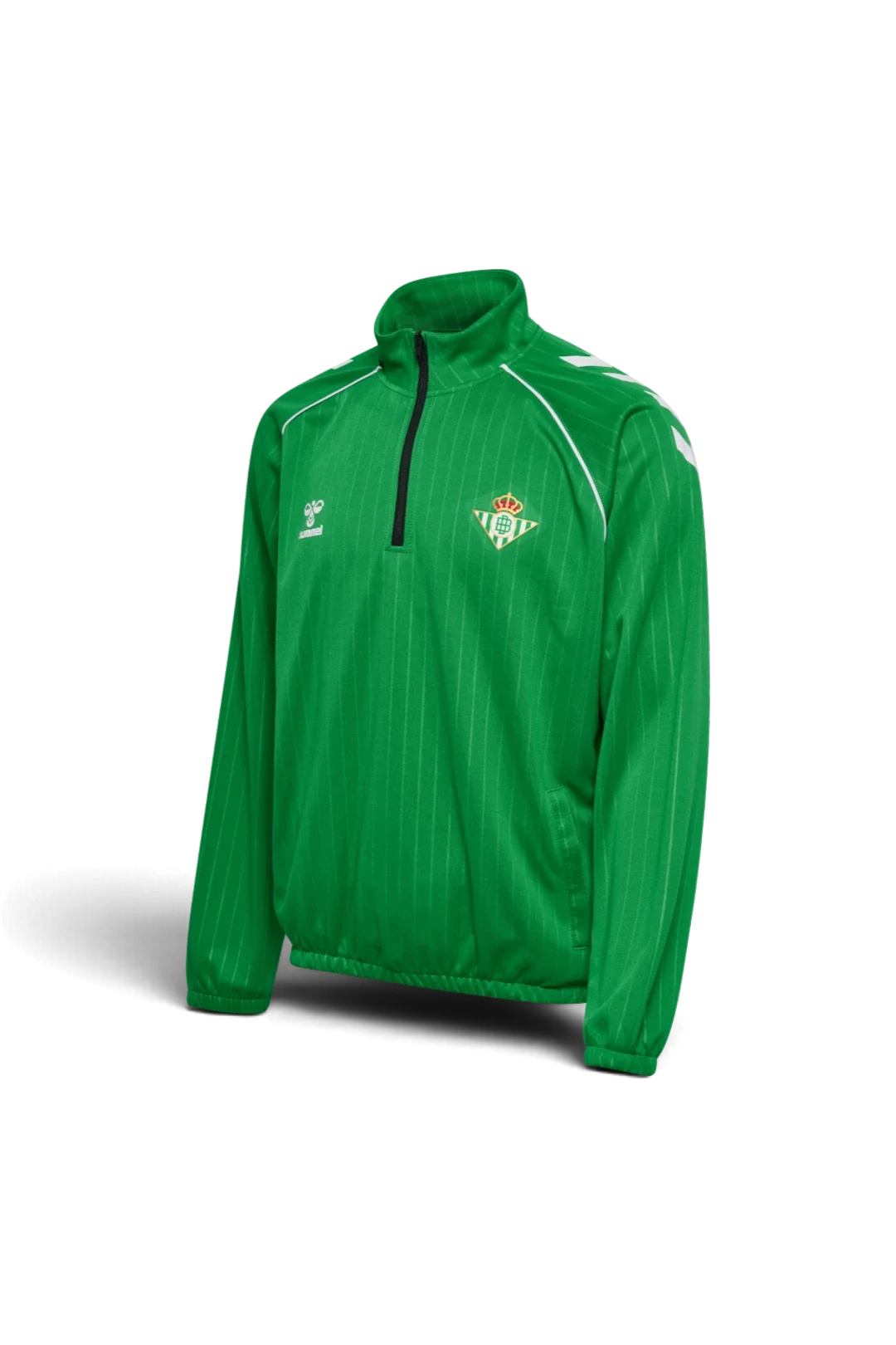 Sudadera Media Cremallera Viaje Adulto Verde Rayas Real Betis 26/27