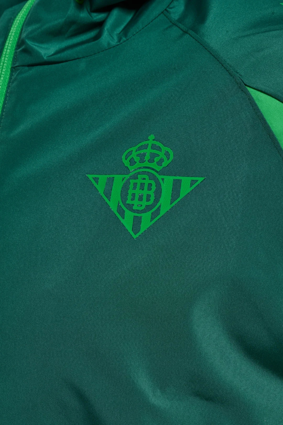 Chaqueta Cremallera Entrenamiento Adulto Verde Real Betis 26/27