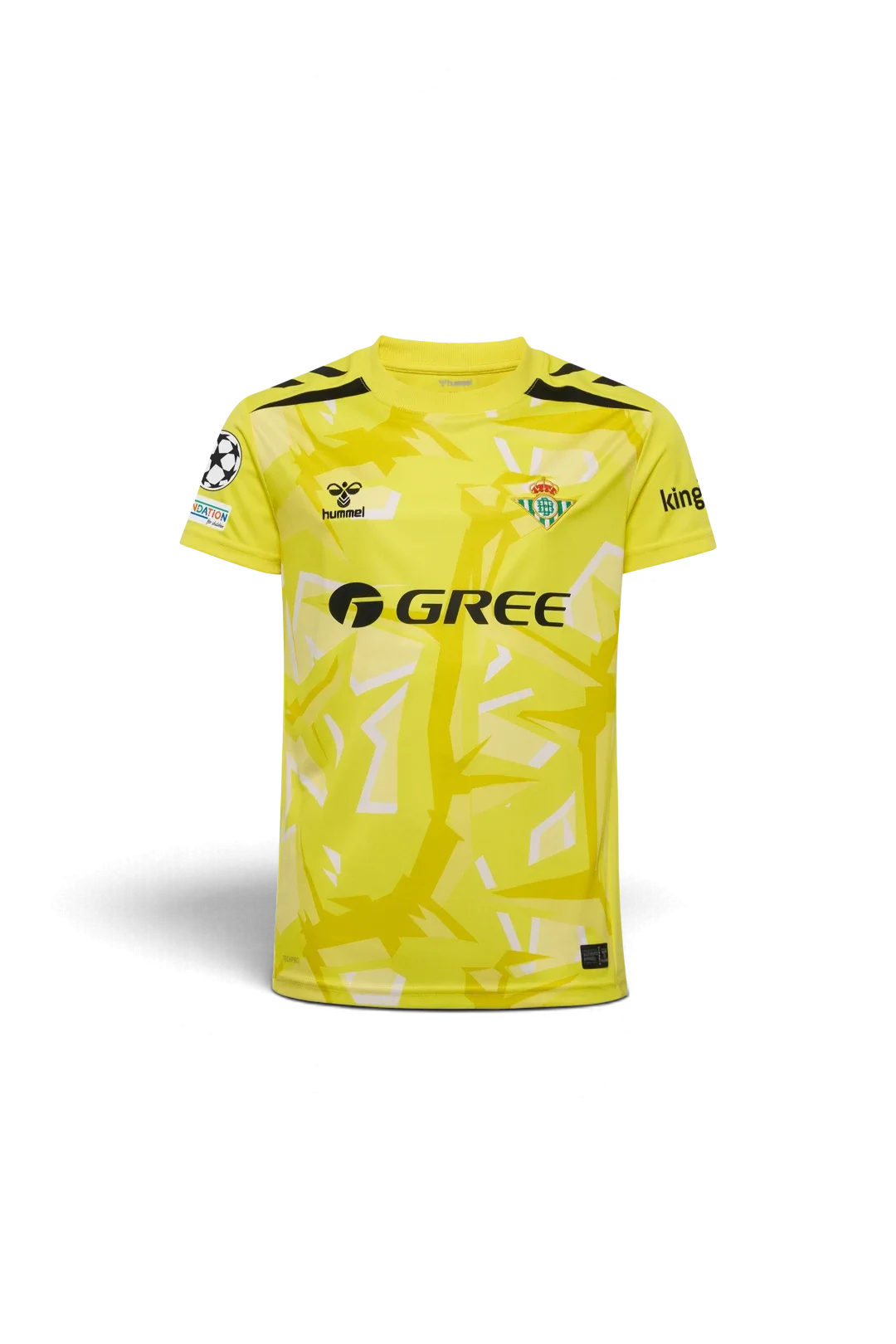 Camiseta Portero Equipación Real Betis 26/27 Infantil Amarilla UCL
