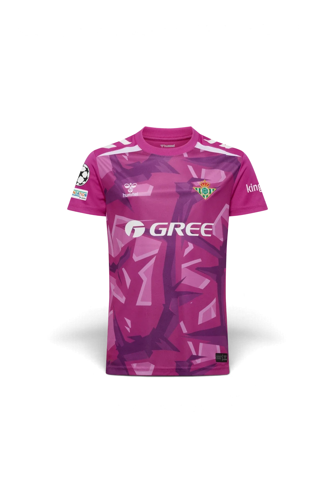 Camiseta Portero Equipación Real Betis 26/27 Infantil Rosa UCL