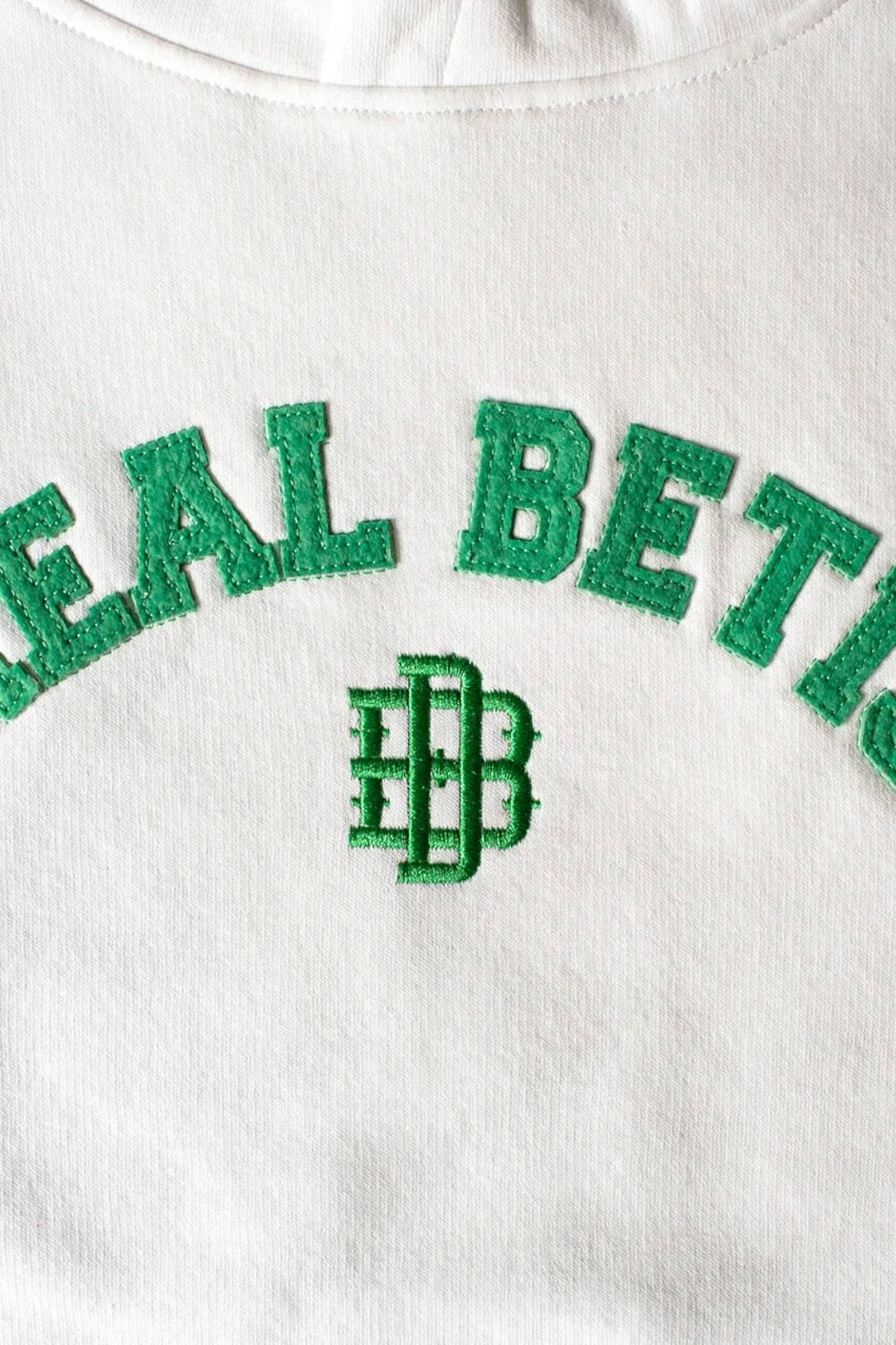 Sudadera Capucha Real Betis Adulto Blanca/Verde