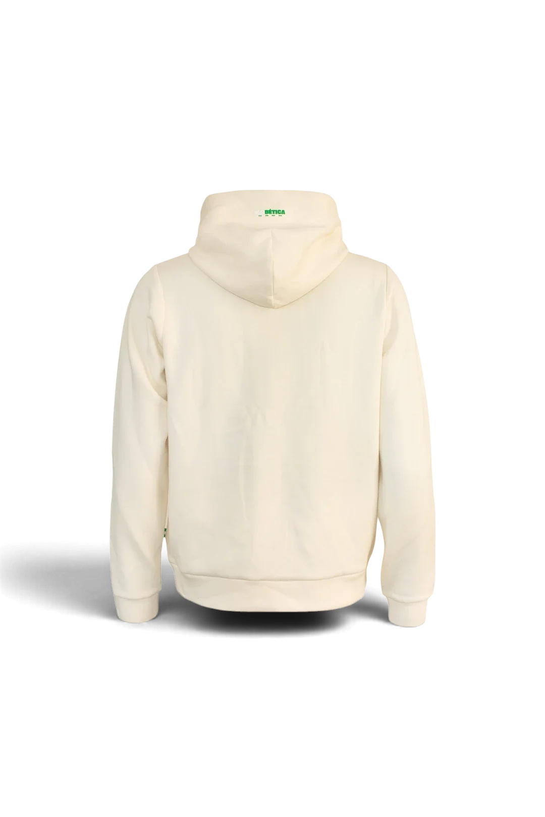 Sudadera Capucha Real Betis Adulto Beige/Blanca