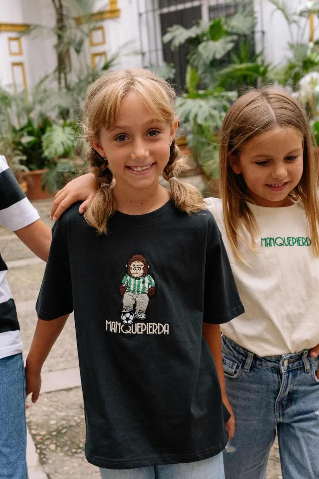 Camiseta Manquepierda Engorilados Infantil Verde