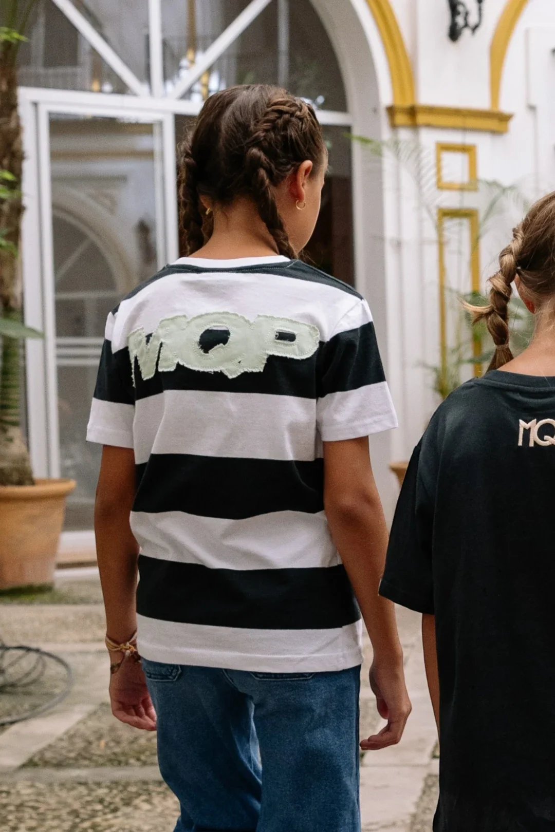 Camiseta Manquepierda 13 Barras Infantil Verde/Blanca