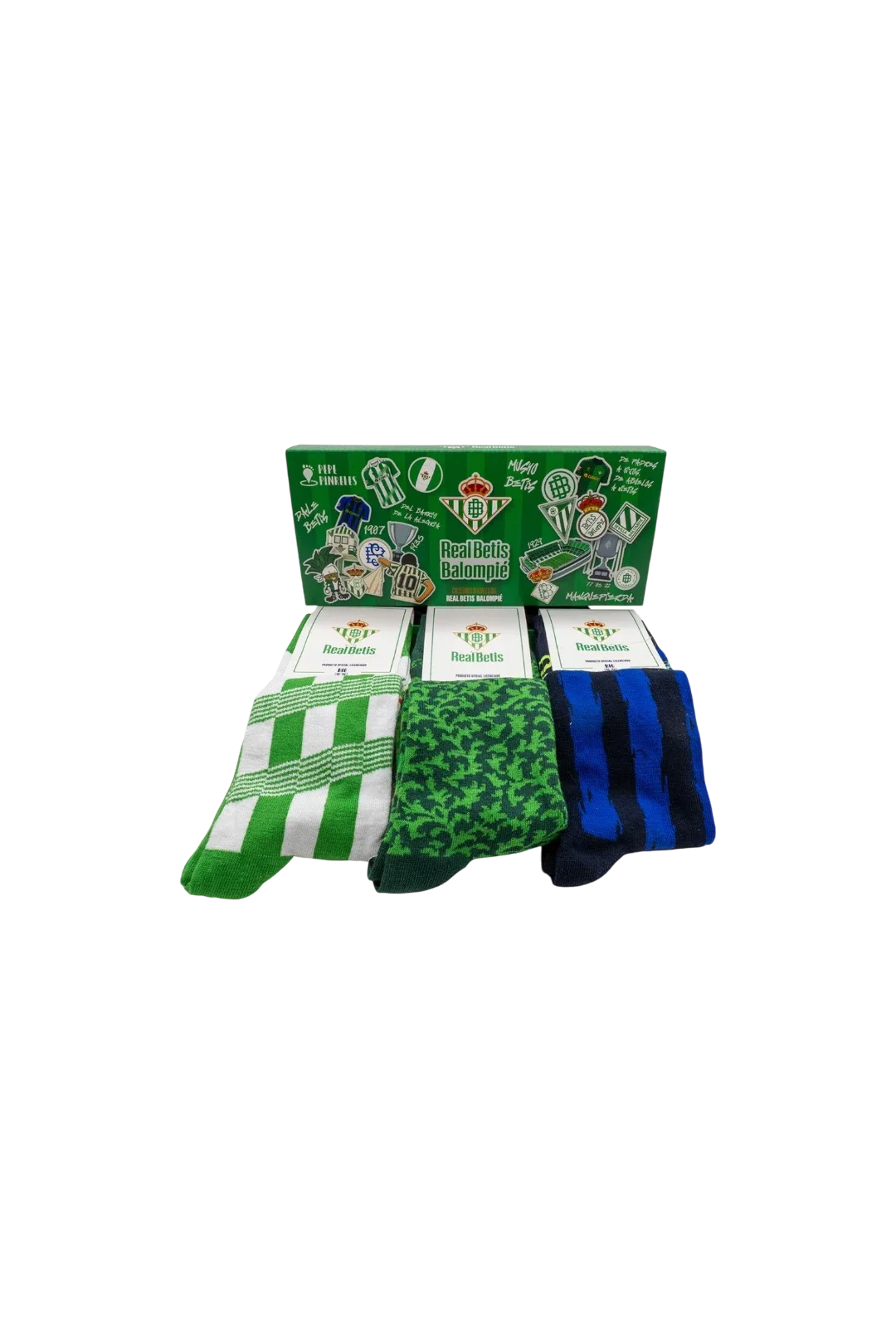 Pack x3 Calcetines Real Betis Pepe Pinreles Equipaciones Infantil