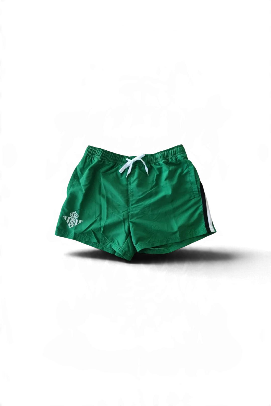 Bañador Hombre Verde Franja Blanquinegra