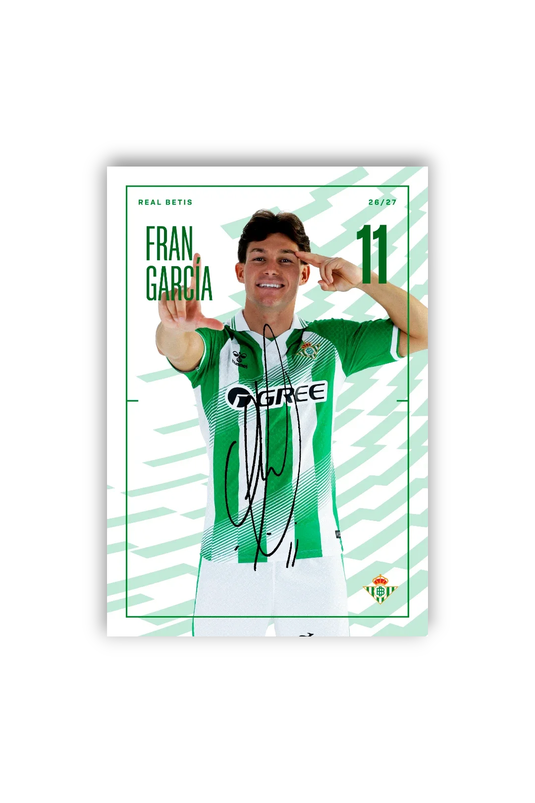 Tarjetones Firmados Real Betis 26/27