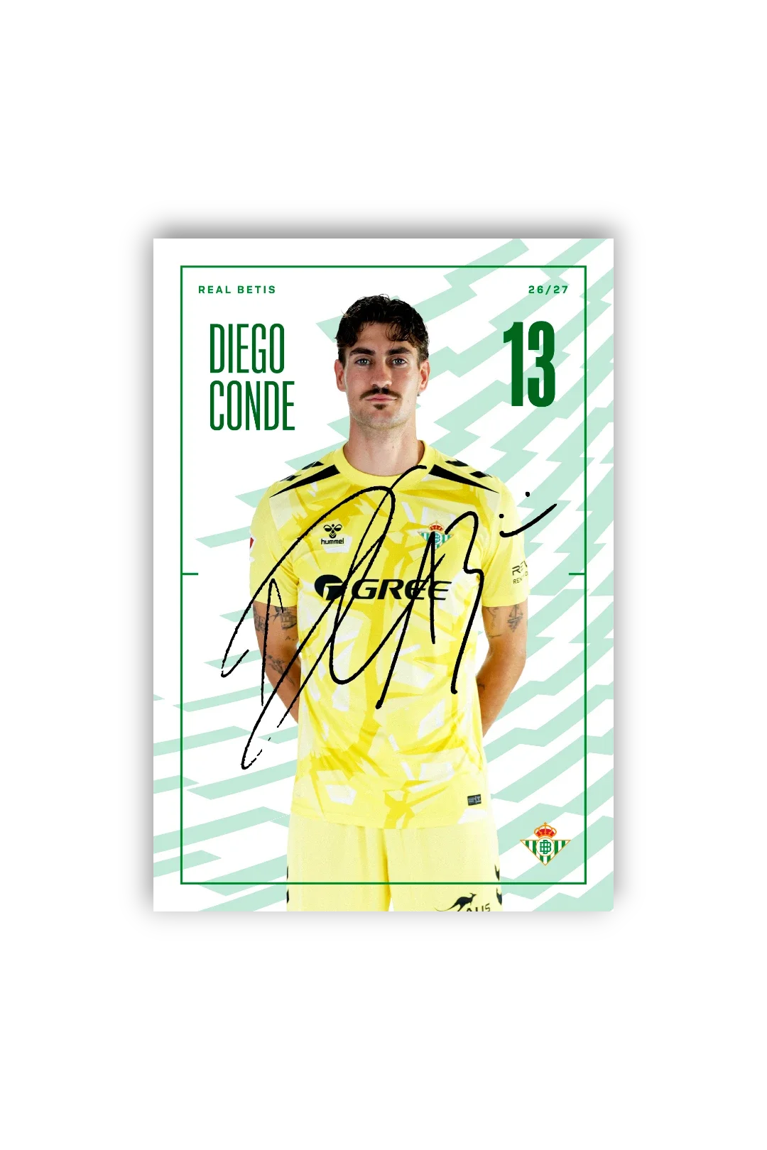 Tarjetones Firmados Real Betis 26/27