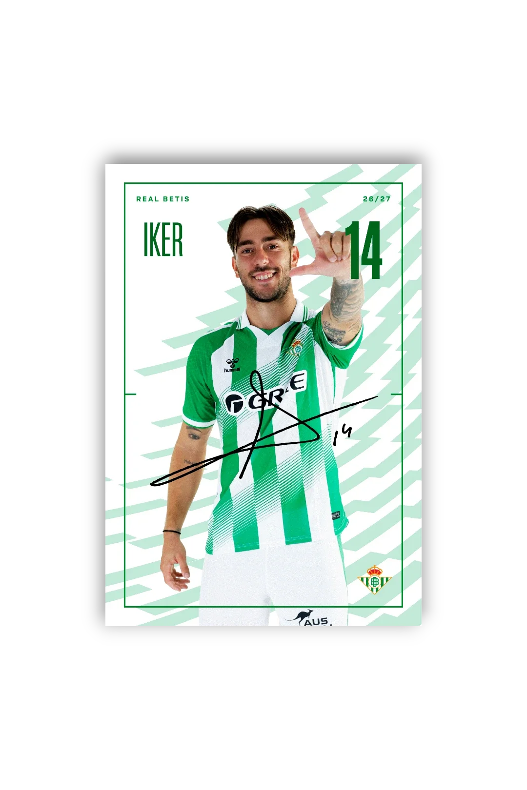 Tarjetones Firmados Real Betis 26/27