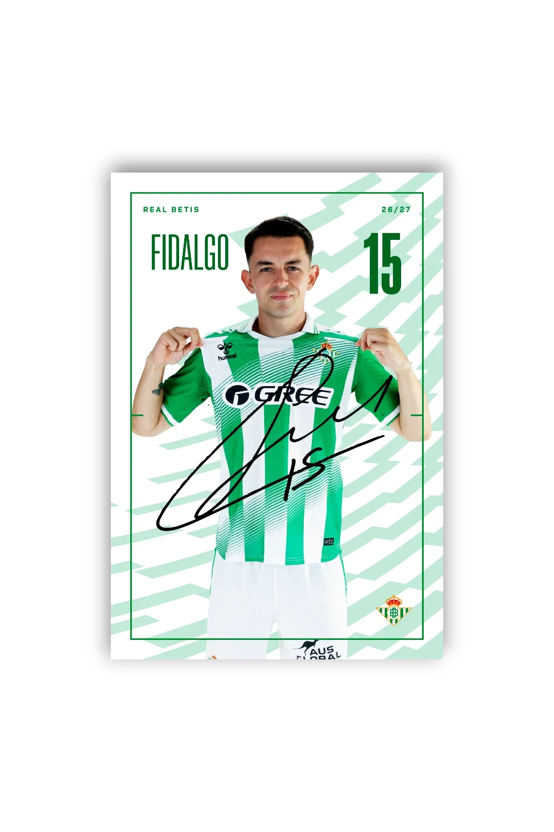 Tarjetones Firmados Real Betis 26/27