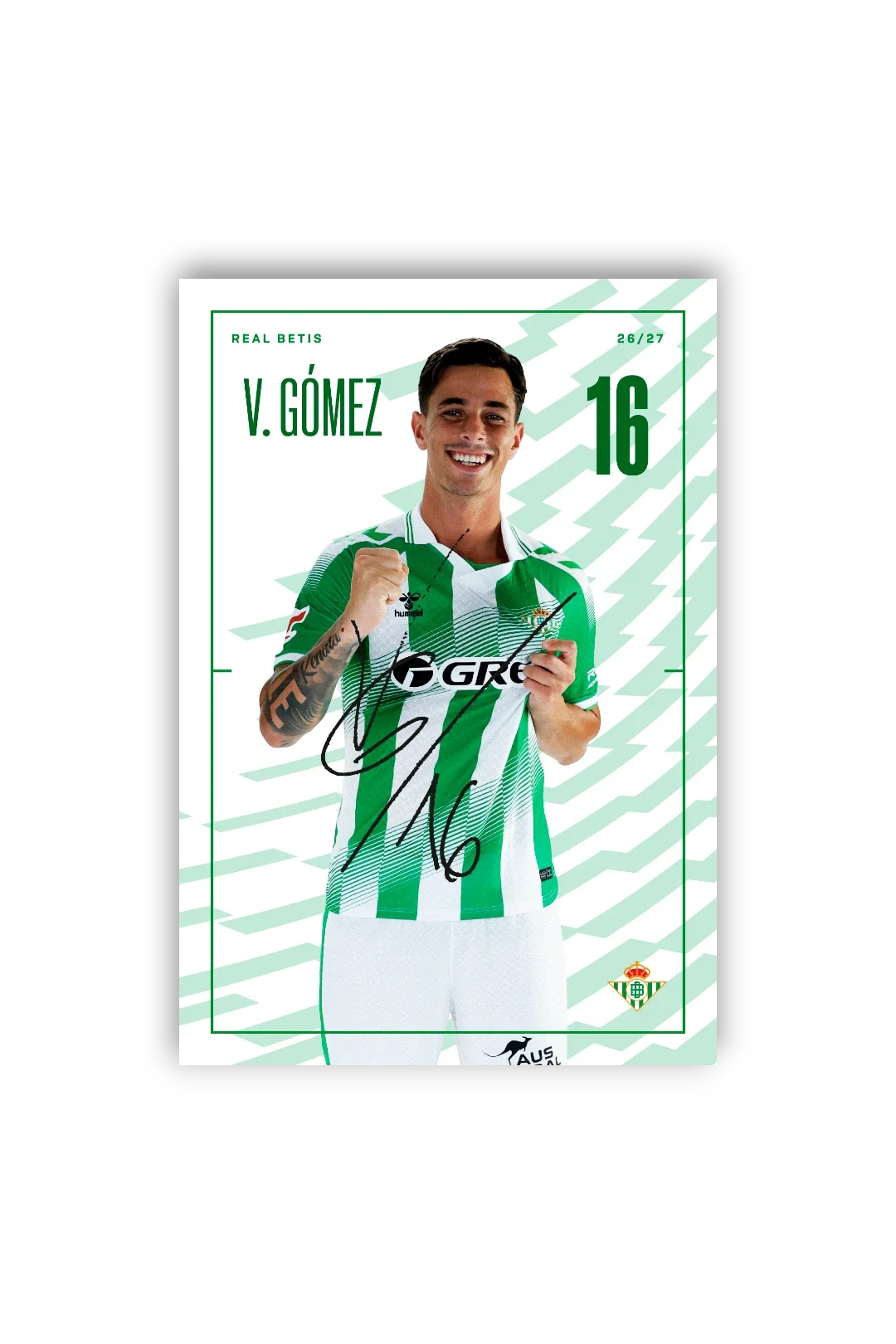 Tarjetones Firmados Real Betis 26/27