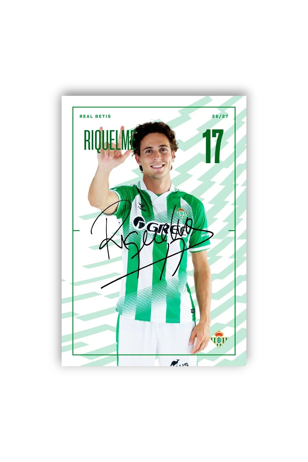 Tarjetones Firmados Real Betis 26/27