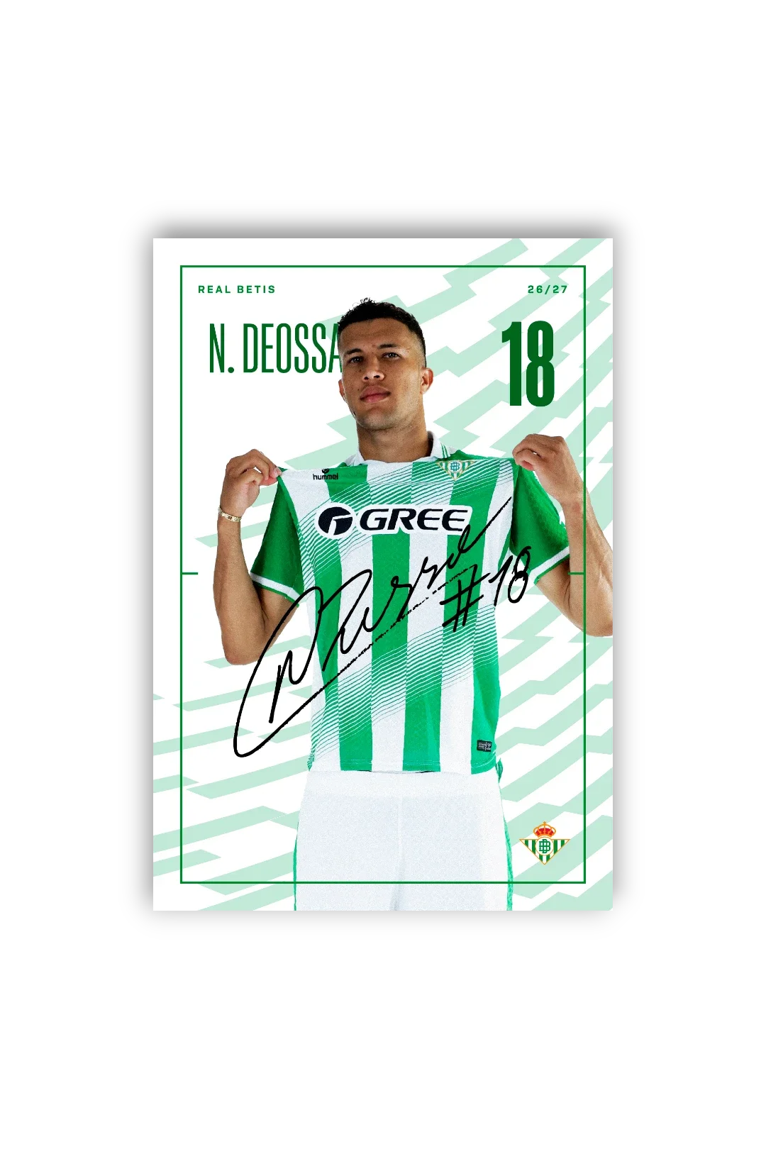 Tarjetones Firmados Real Betis 26/27