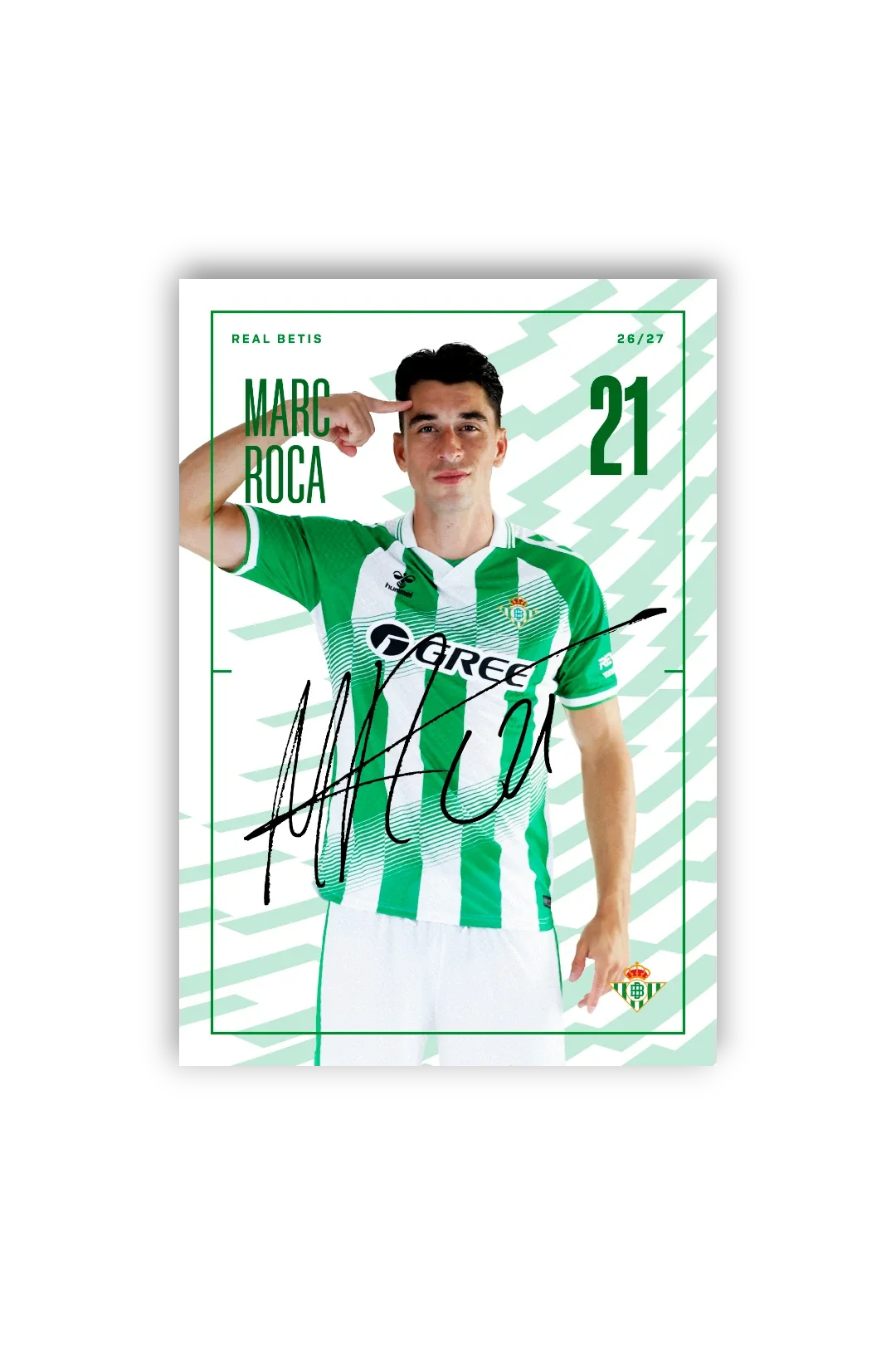 Tarjetones Firmados Real Betis 26/27