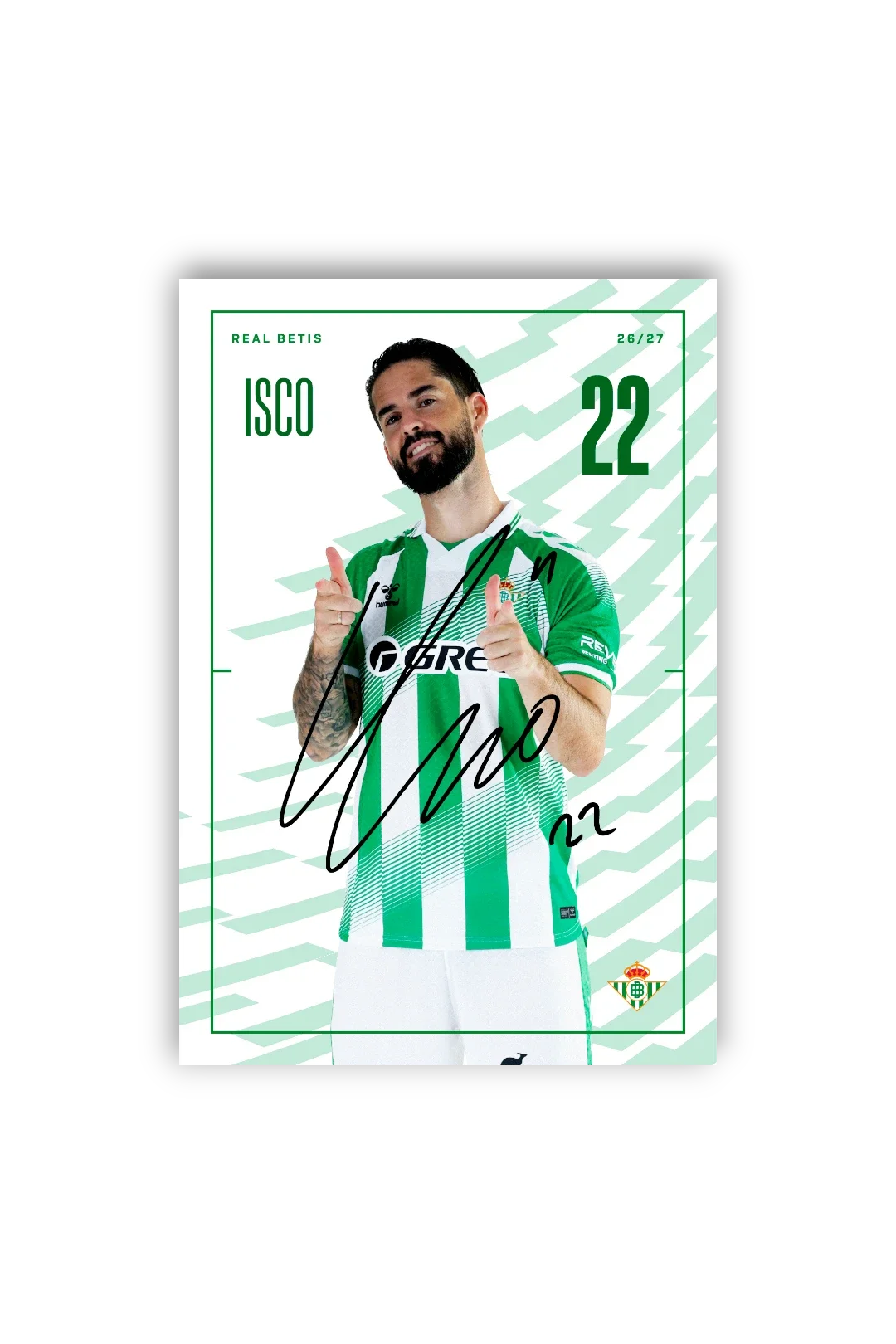 Tarjetones Firmados Real Betis 26/27