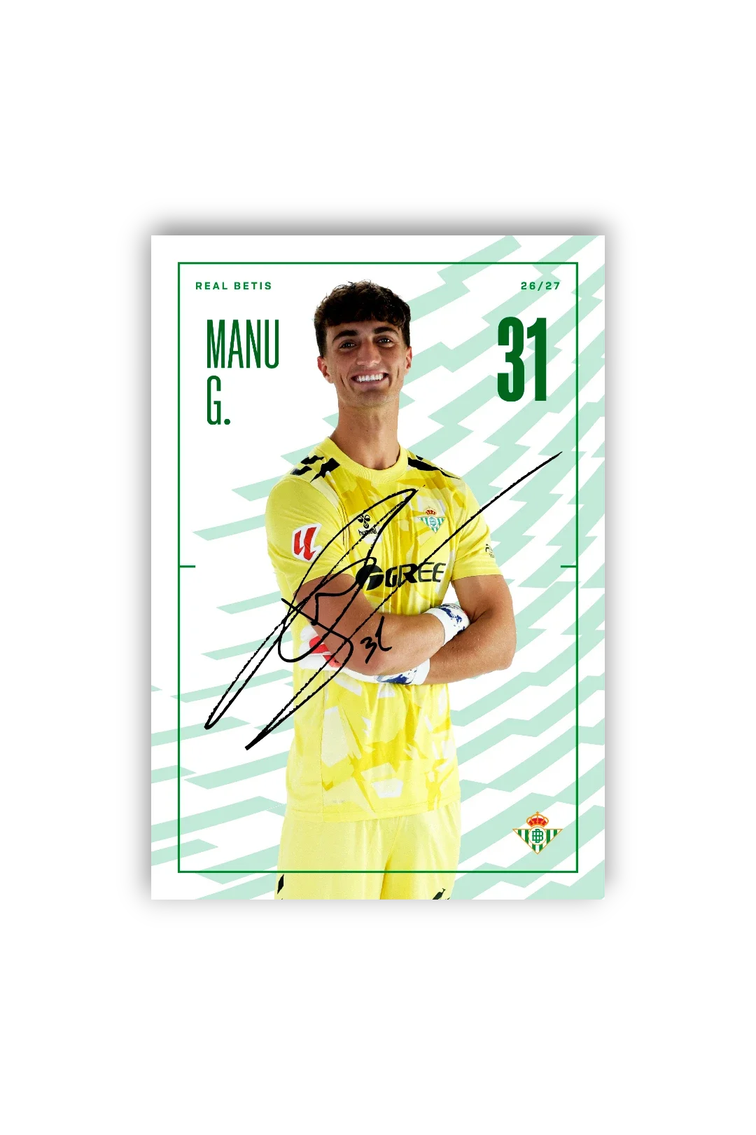 Tarjetones Firmados Real Betis 26/27
