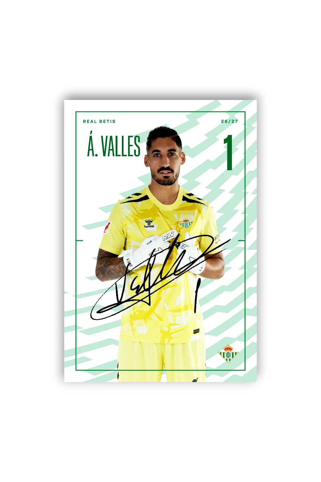 Tarjetones Firmados Real Betis 26/27