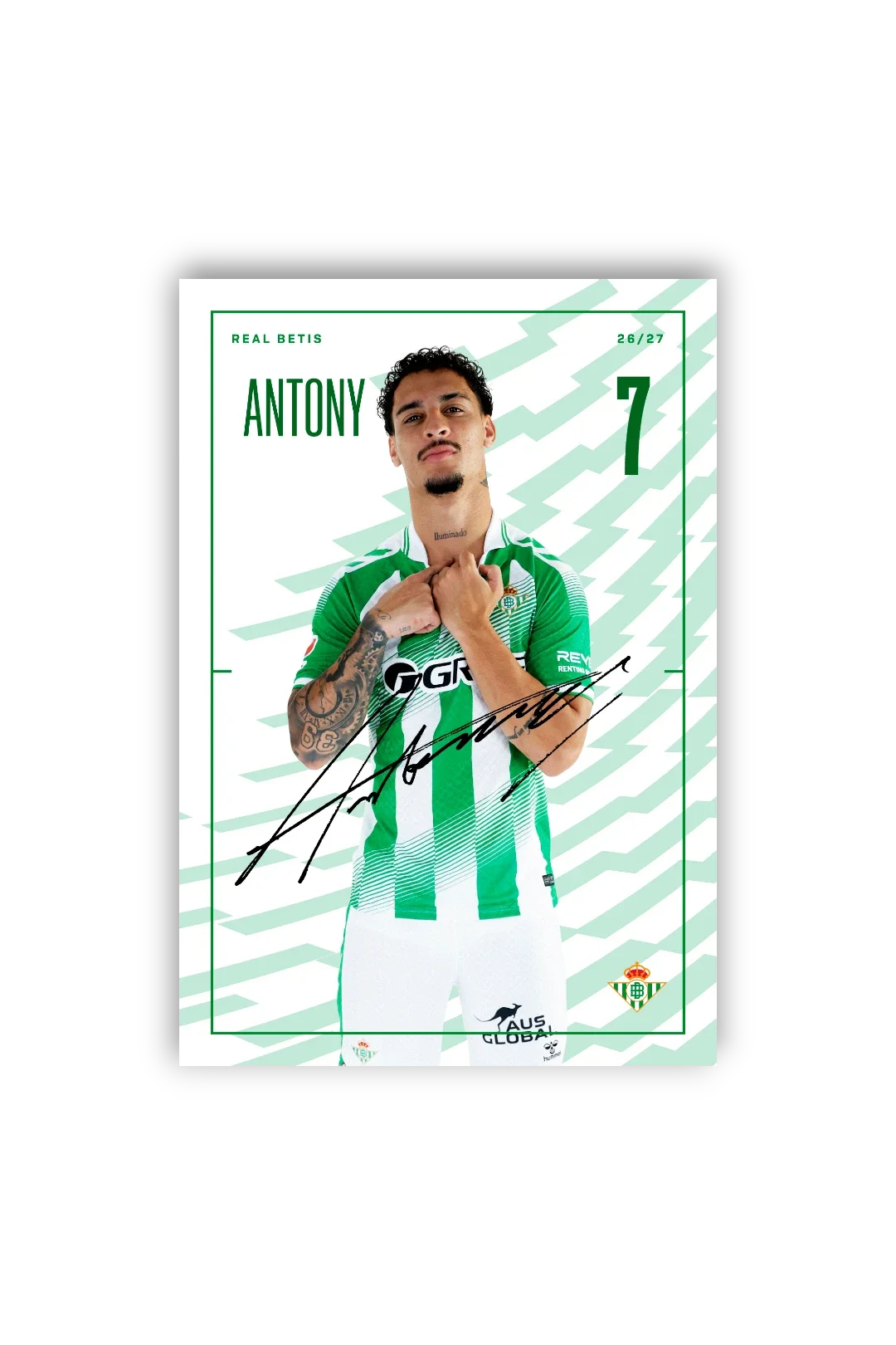 Tarjetones Firmados Real Betis 26/27