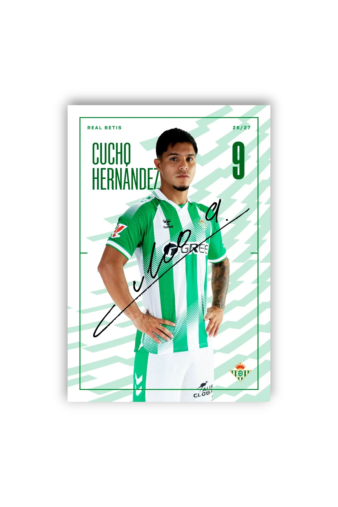 Tarjetones Firmados Real Betis 26/27