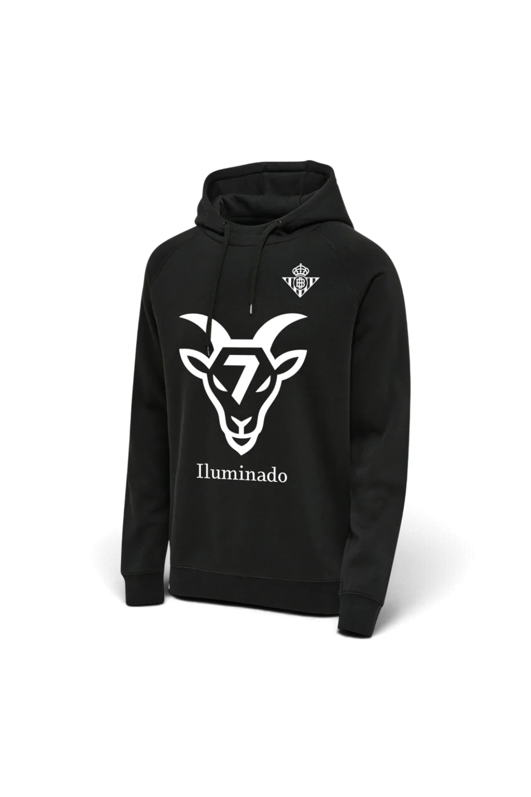 Sudadera Con Capucha Iluminado Niño Negra