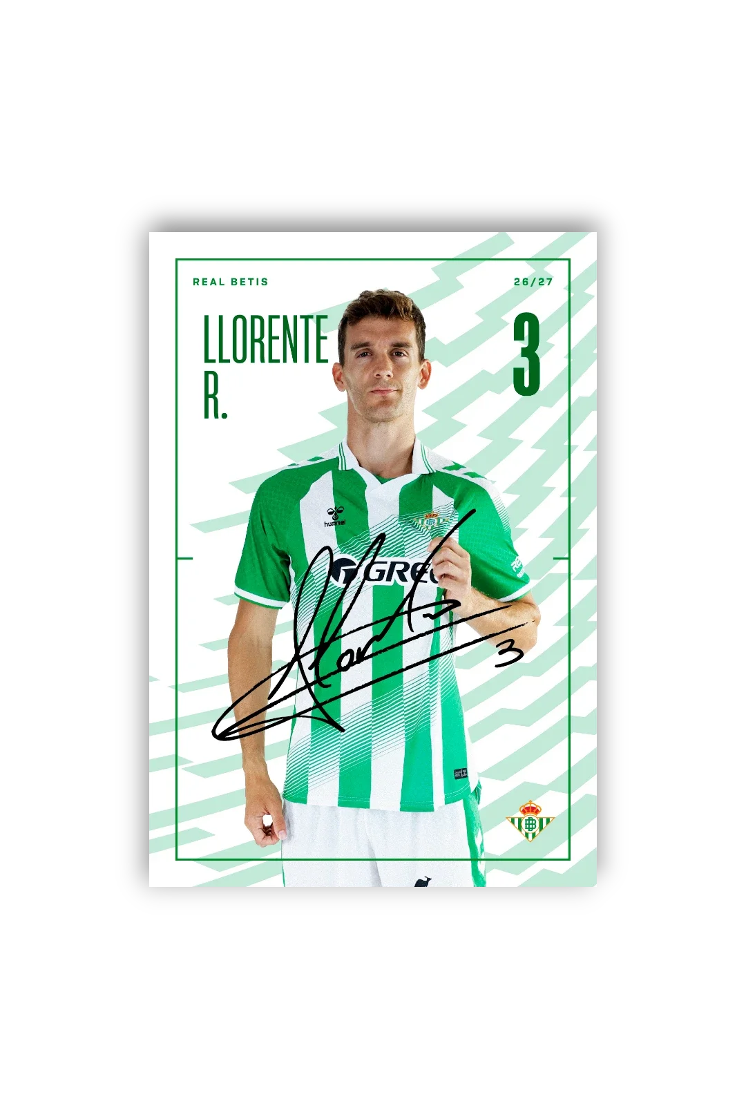 Tarjetones Firmados Real Betis 26/27