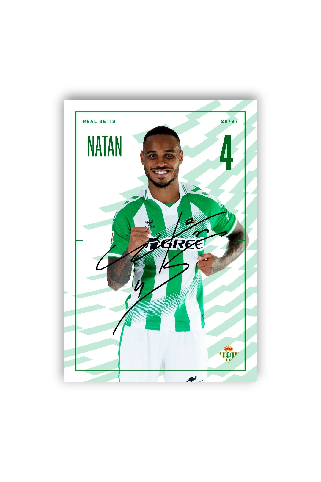 Tarjetones Firmados Real Betis 26/27
