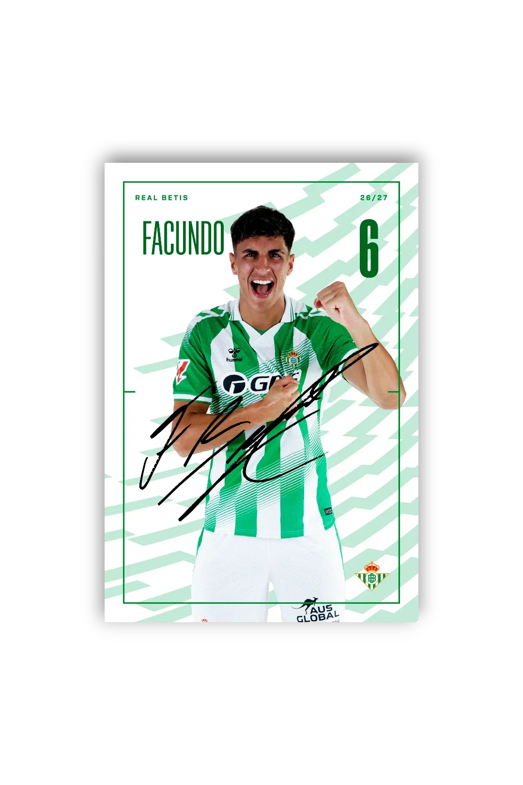 Tarjetones Firmados Real Betis 26/27
