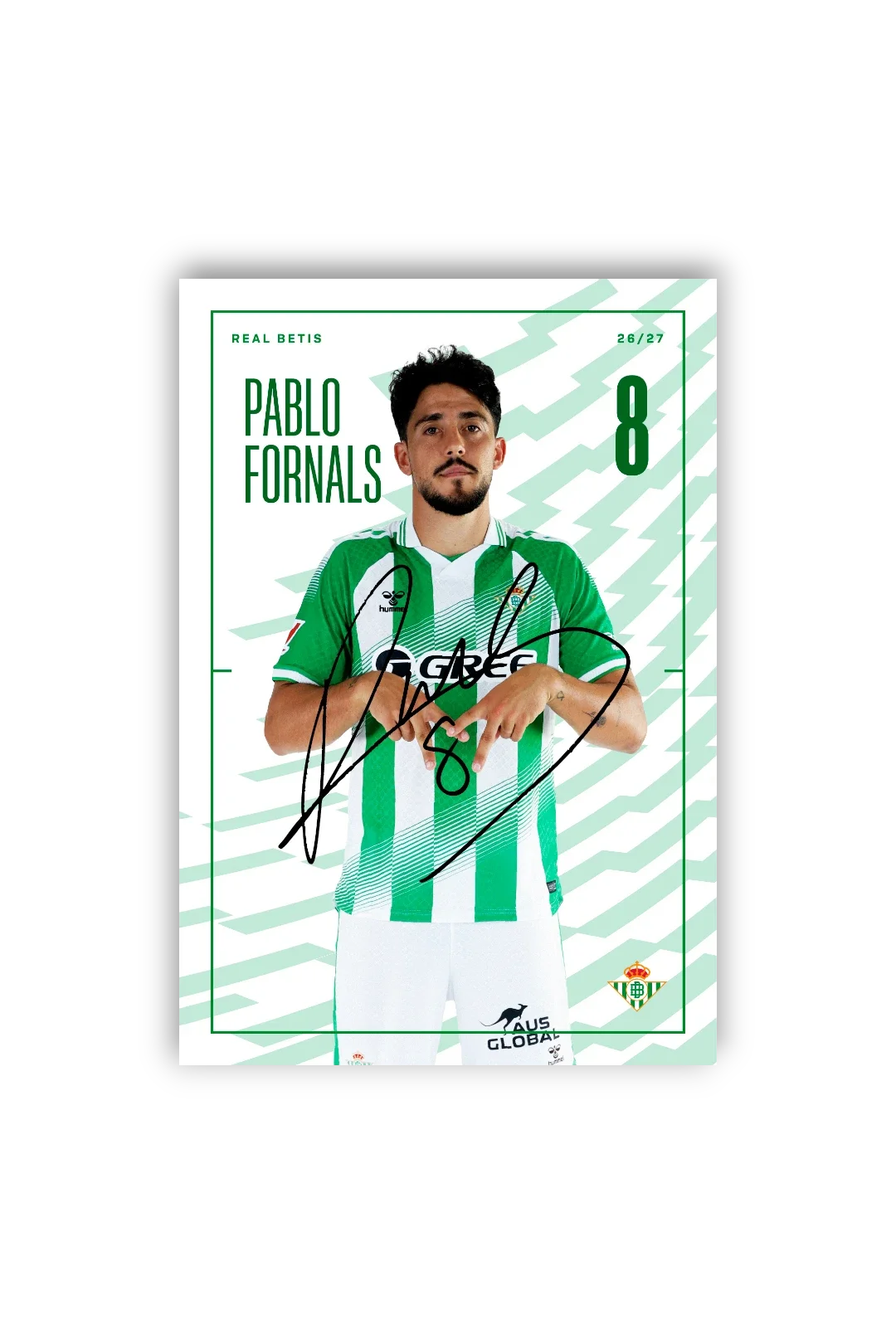 Tarjetones Firmados Real Betis 26/27