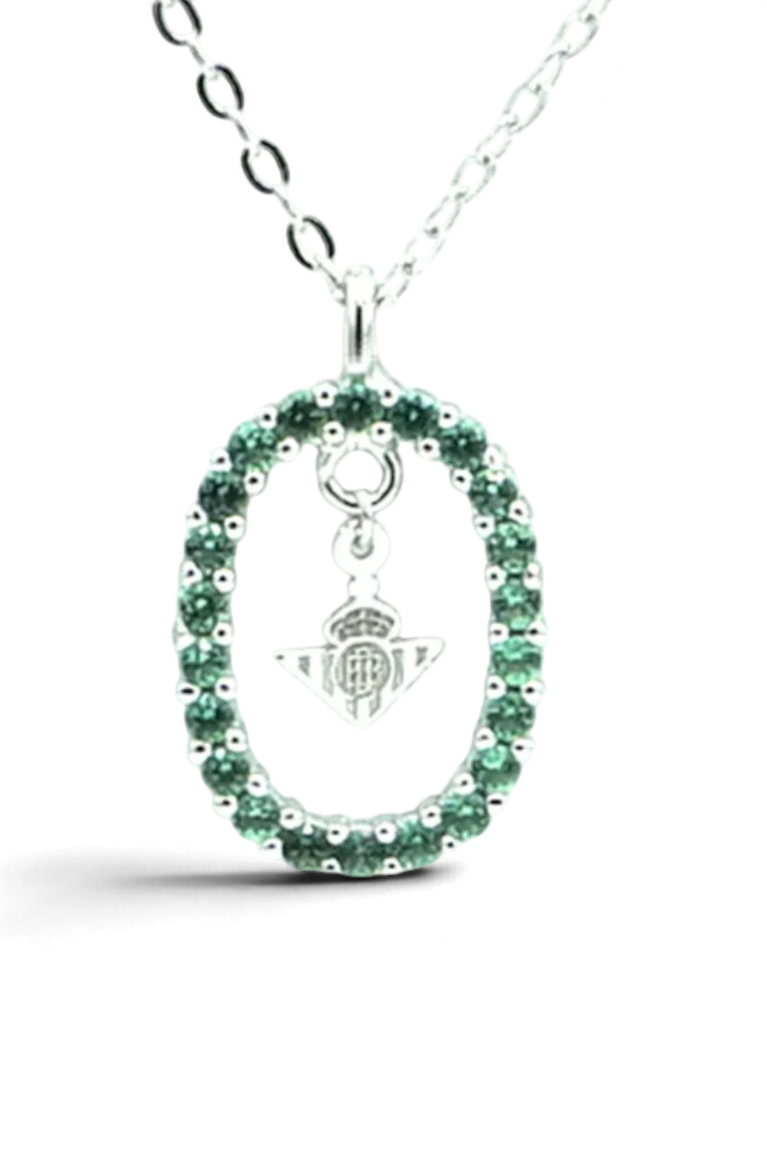 Gargantilla de Plata De Ley Con Piedras Verdes