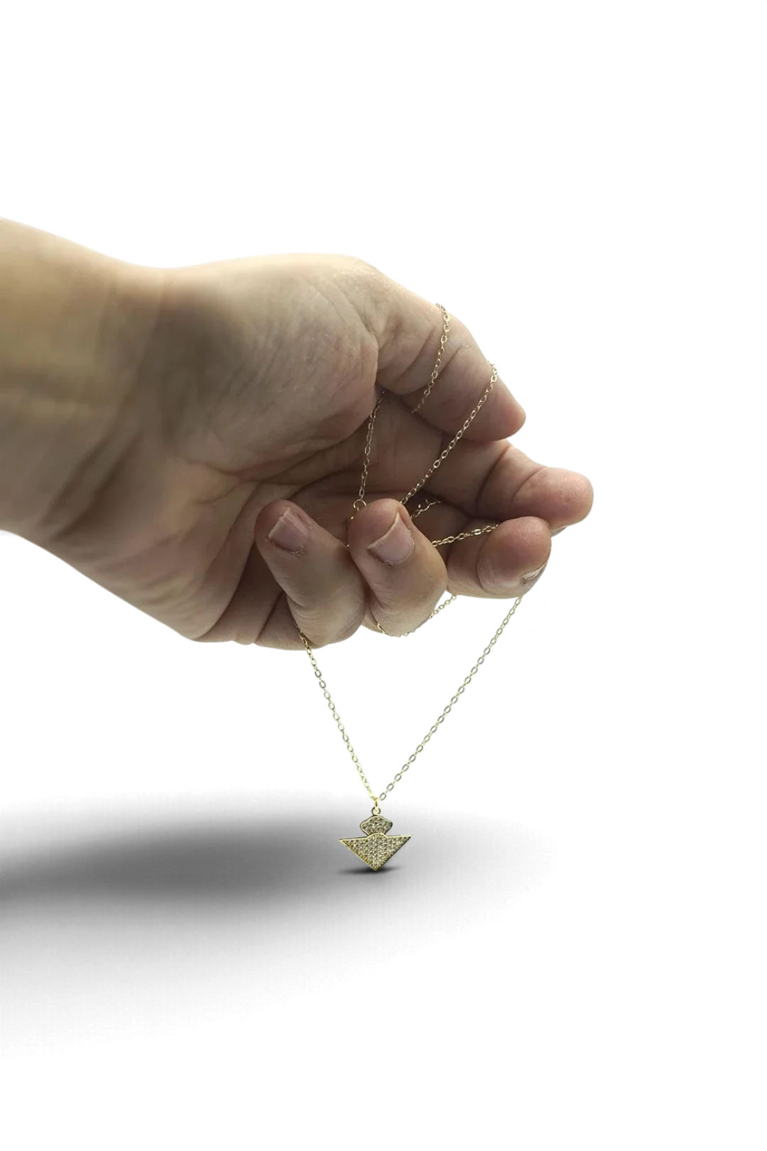 Gargantilla De Plata De Ley Bañada En Oro Escudo